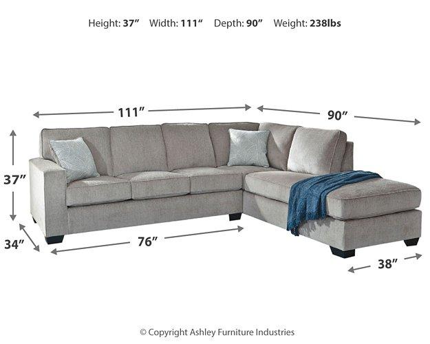 Altari 2-Piece Sleeper Sectional with Chaise