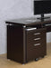 Skylar Contemporary Cappuccino Three-Drawer File Cabinet - Eclectic 79 Furniture Store