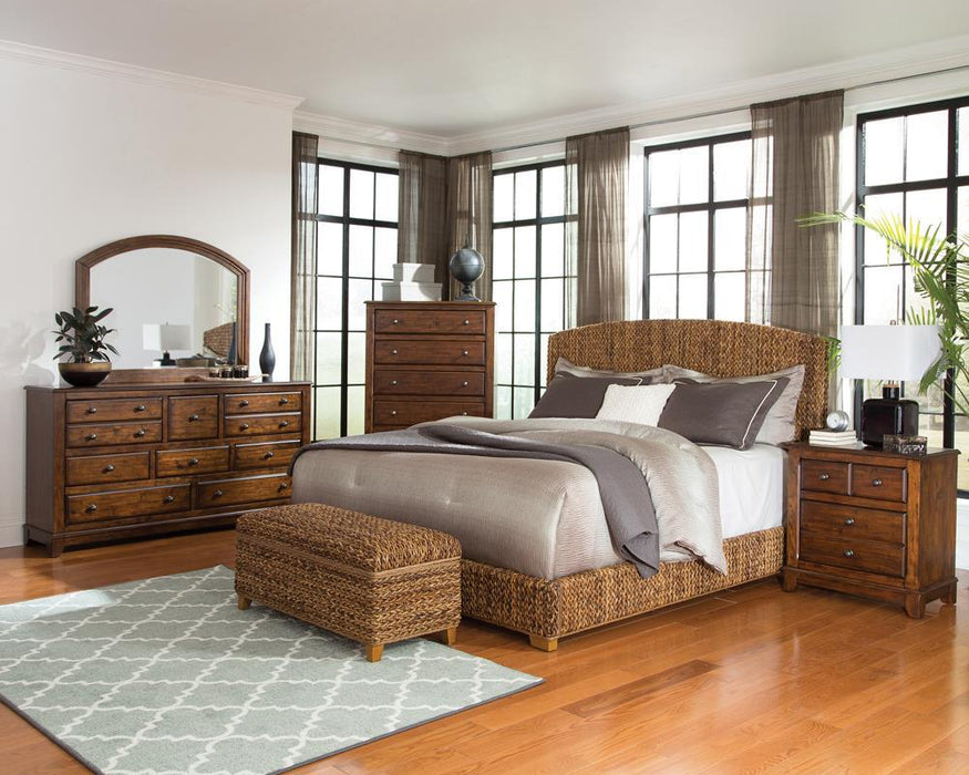 Laughton Rustic Brown  Eastern King Bed - Eclectic 79 Furniture Store