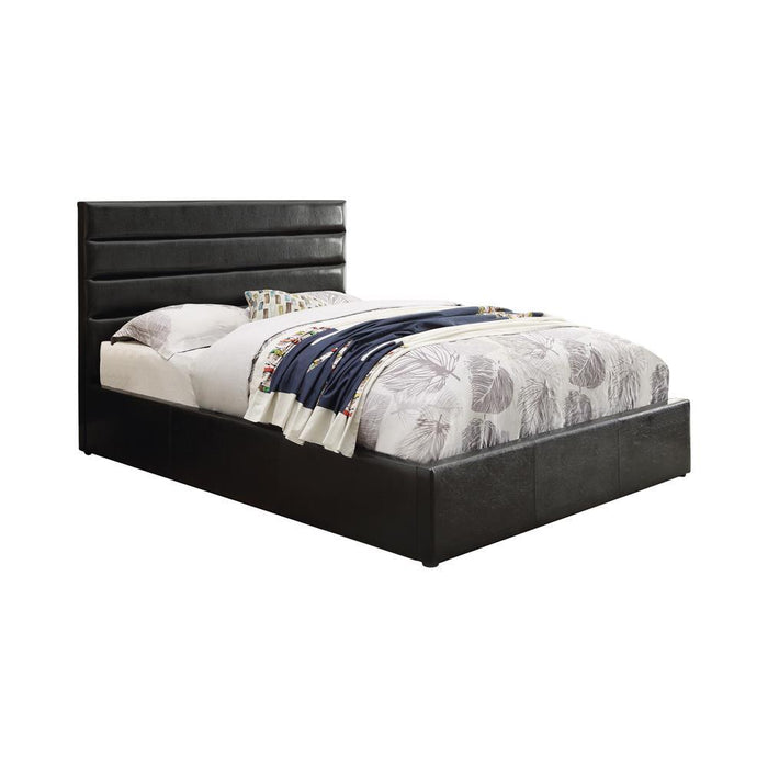 Riverbend Casual Black Eastern King Storage Bed - Eclectic 79 Furniture Store