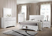 Miranda Contemporary White California King Storage Bed - Eclectic 79 Furniture Store