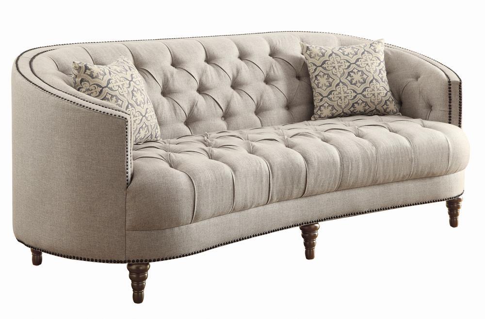 Avonlea Traditional Beige Sofa - Eclectic 79 Furniture Store