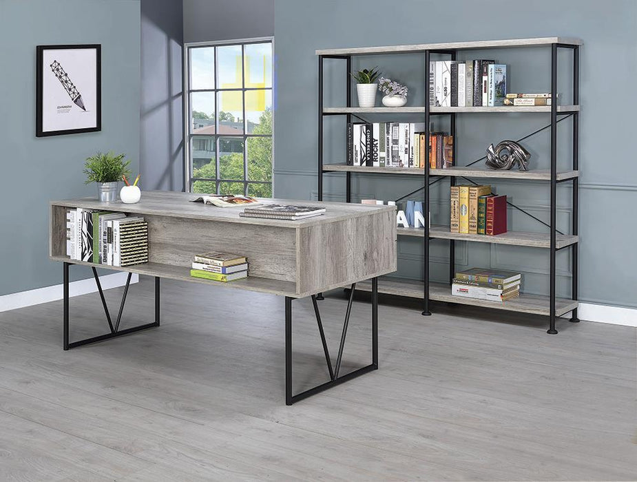 Industrial Grey Driftwood Writing Desk - Eclectic 79 Furniture Store