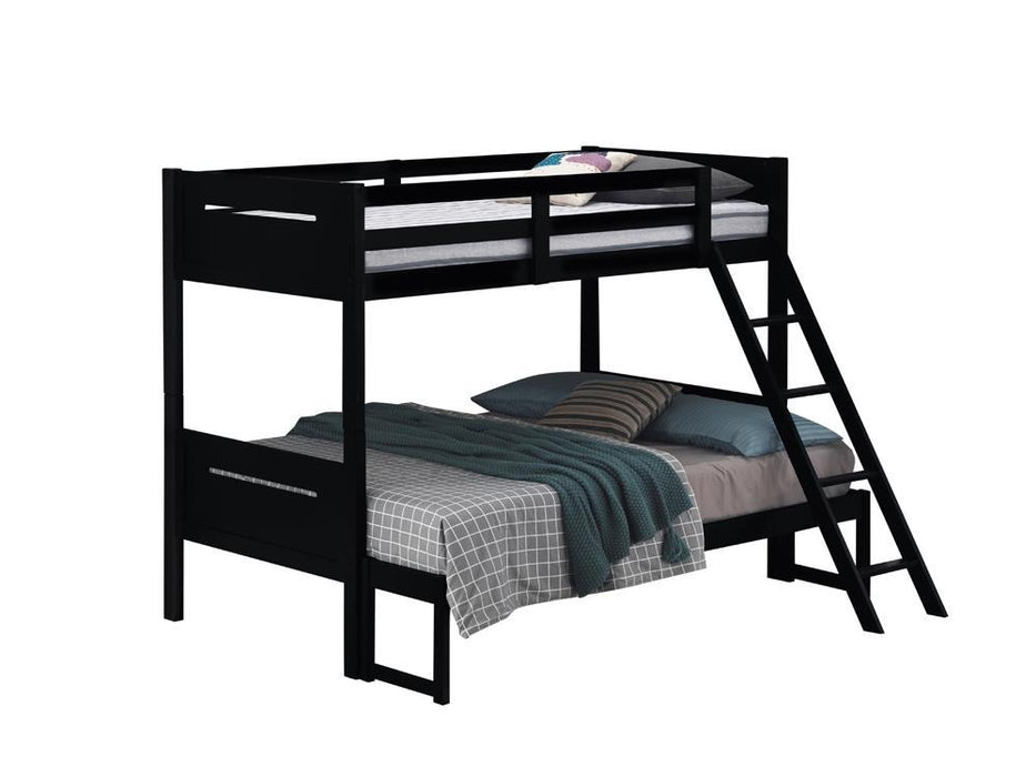 405052BLK TWIN/FULL BUNK BED - Eclectic 79 Furniture Store