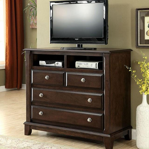 Litchville Brown Cherry Media Chest image