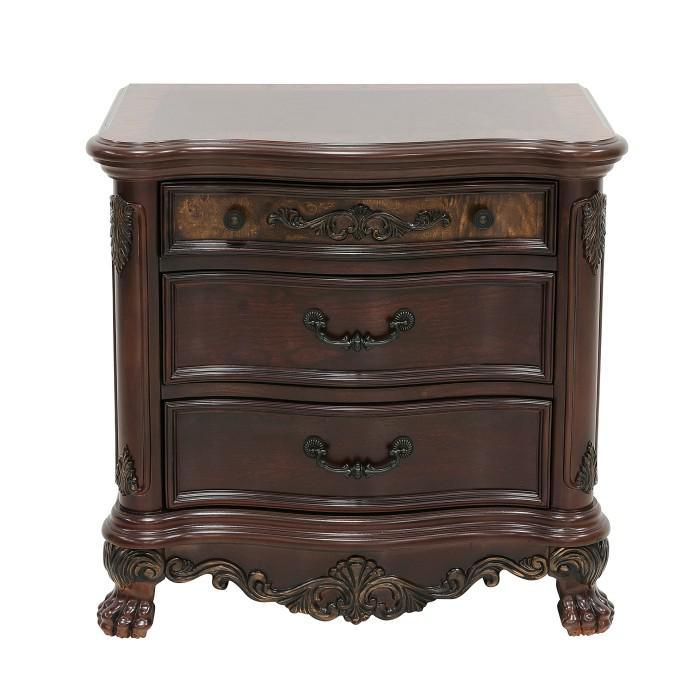 Deryn Park 3 Drawer Nightstand  in Cherry 2243-4 image