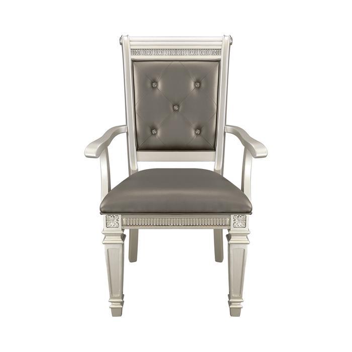 Bevelle Arm Chair in Silver (Set of 2) image