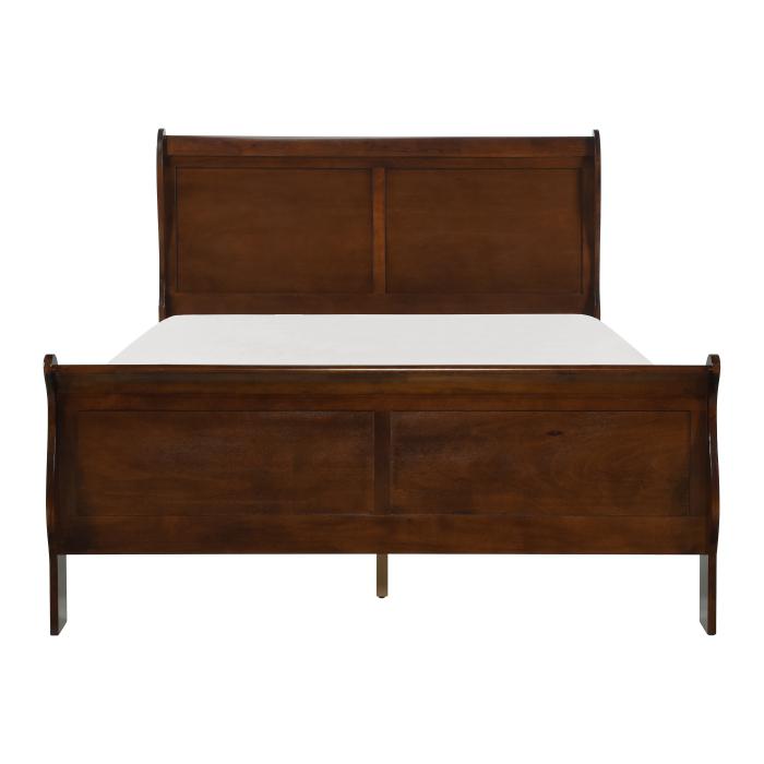 Mayville Queen Sleigh Bed in Brown Cherry image