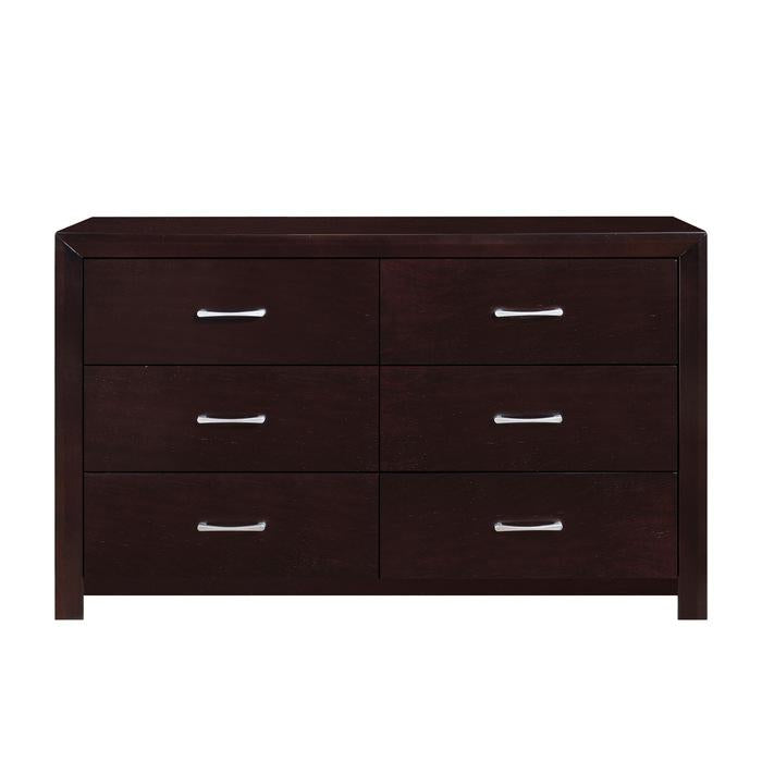 Edina 6 Drawer Dresser in Espresso-Hinted Cherry 2145-5 image