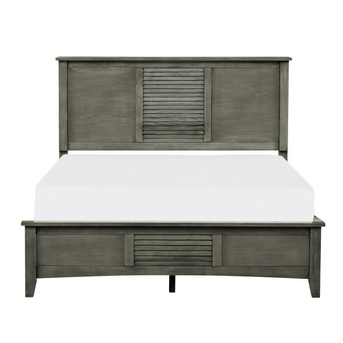 Garcia Queen Panel Bed in Gray image