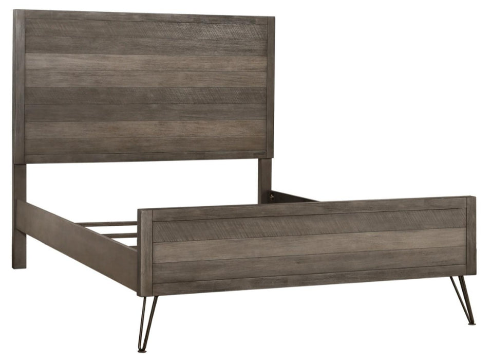 Urbanite Queen Panel Bed in Tri-tone Gray 1604-1*