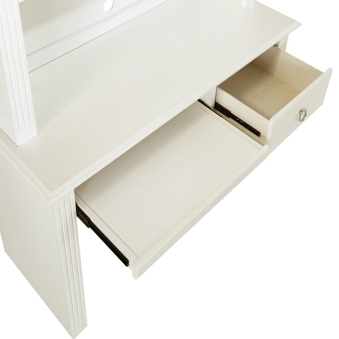 Meghan Writing Hutch/ Desk Set in White 2058WH-14*