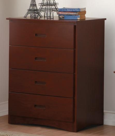 Rowe 4 Drawer Chest in Dark Cherry B2013DC-9