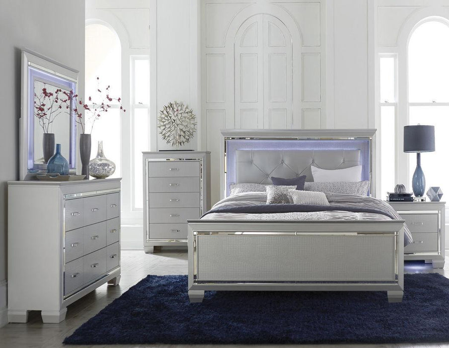 Allura Full Panel Bed in Silver 1916F-1*