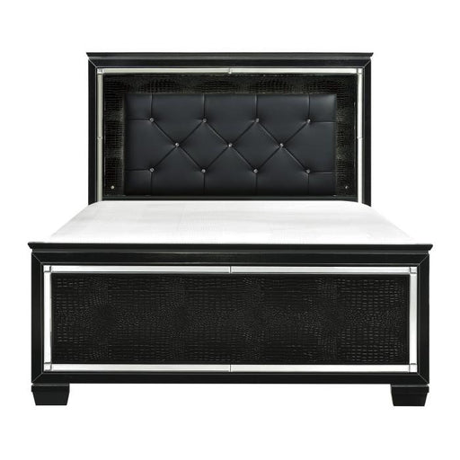 Allura King Panel Bed in Black image