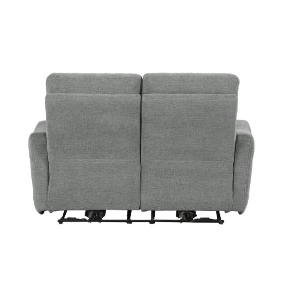 Edition Power Double Lay Flat Reclining Loveseat in Dove Grey 9804DV-2PWH