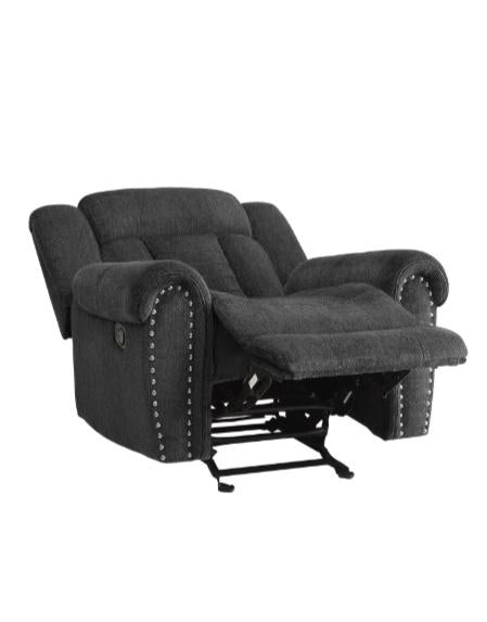 Nutmeg Glider Reclining Chair in Charcoal Gray 9901CC-1