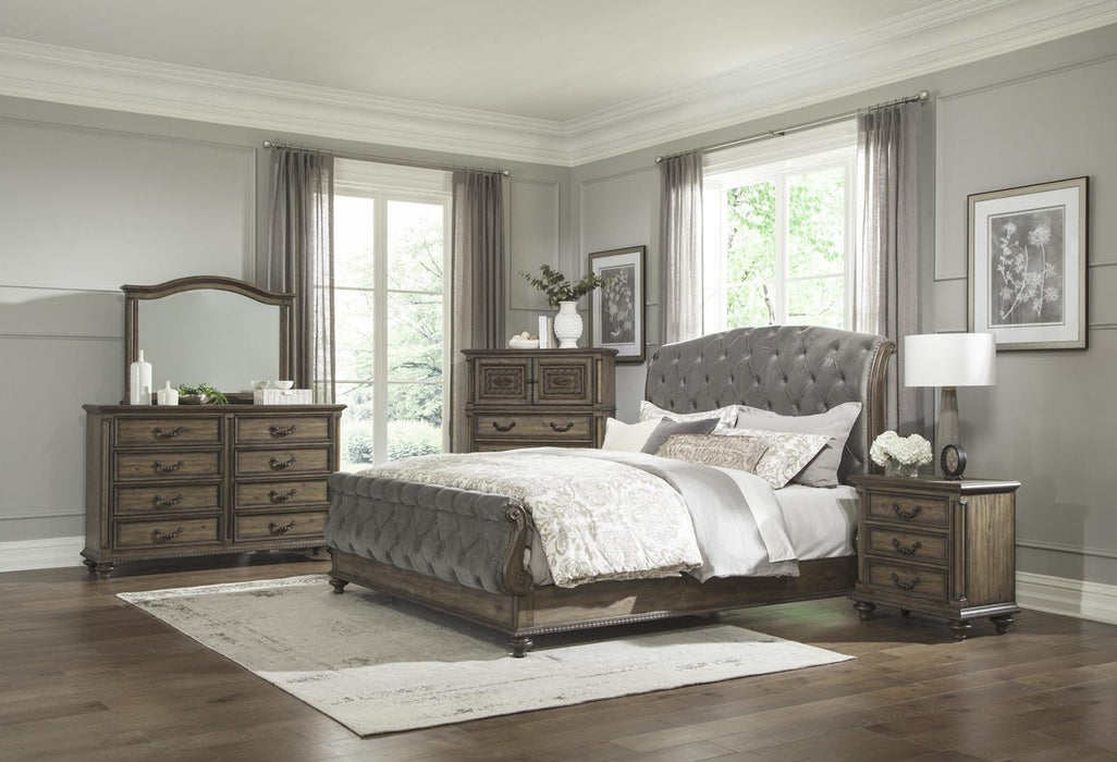 Rachelle 8 Drawer Dresser in Weathered Pecan 1693-5