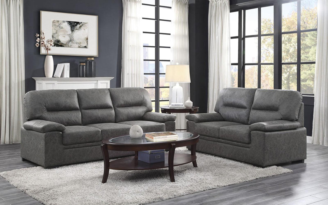 Michigan Loveseat in Dark Gray 9407DG-2