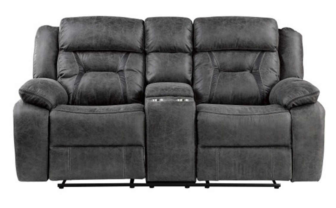 Madrona Hill Double Reclining Loveseat in Gray 9989GY-2