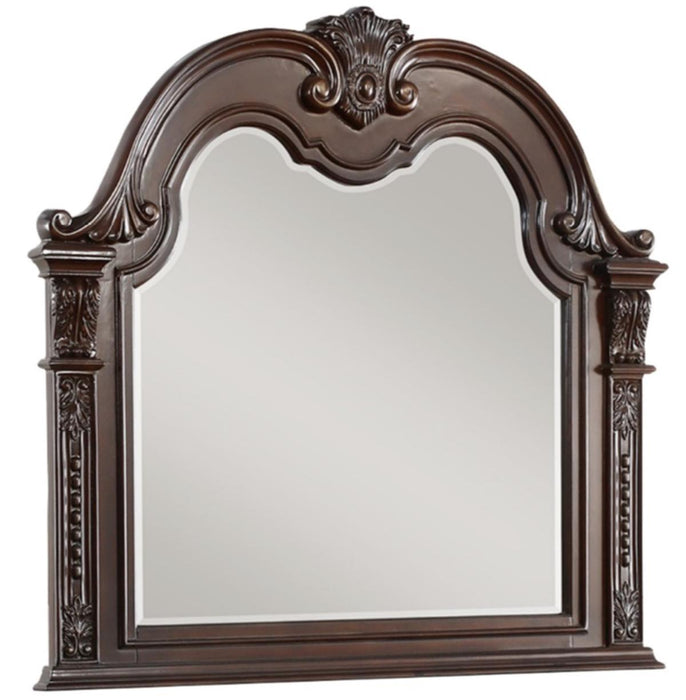 Cavalier Mirror in Dark Cherry 1757-6