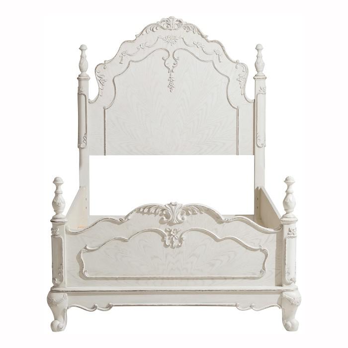 Cinderella Twin Poster Bed in Antique White image