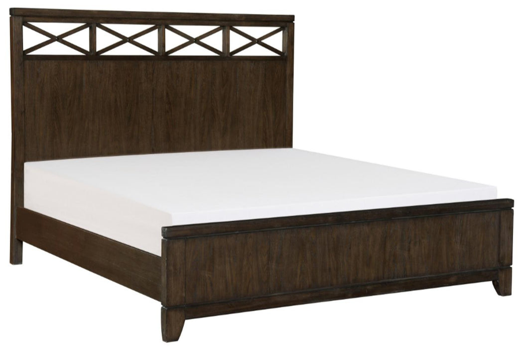 Griggs Queen Panel Bed in Dark Brown 1669-1*