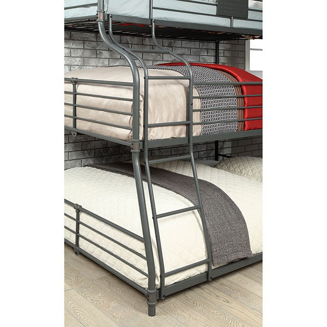 Olga III Sand Black Twin/Full/Queen Bunk Bed