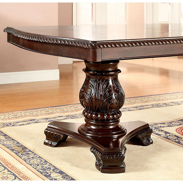 Bellagio Brown Cherry Dining Table w/ 2 Leaves