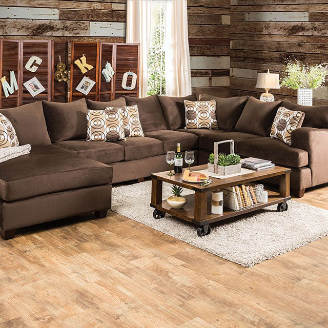 WESSINGTON Chocolate U-Shaped Sectional image